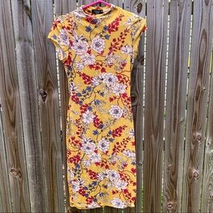 Yellow Floral Dress